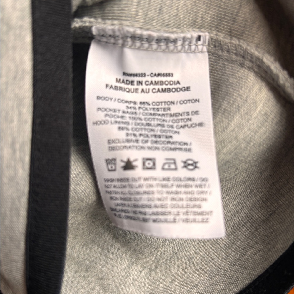 Nike Light Grey Full-Zip Hooded Performance Jacket with Black Trim EUC - Picture 4 of 5